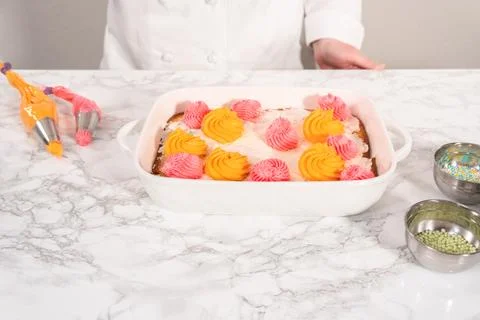 Baking a cake Stock Photos