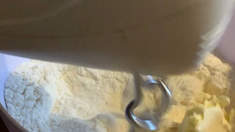 Baking cake in process. Mixing dough ingredients. 動画素材 146212328