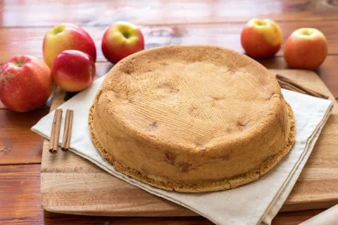 Baking concept. Cooking Apple pie, step by step instructions. Top view. Step  Stock Photos