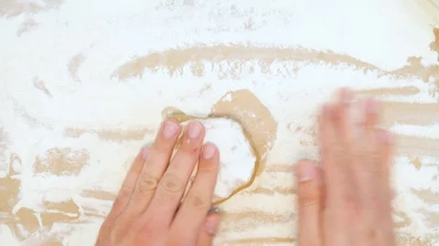 Baking concept. Hard working unrecognizable white male prepares pastry by Stock Footage 269835227