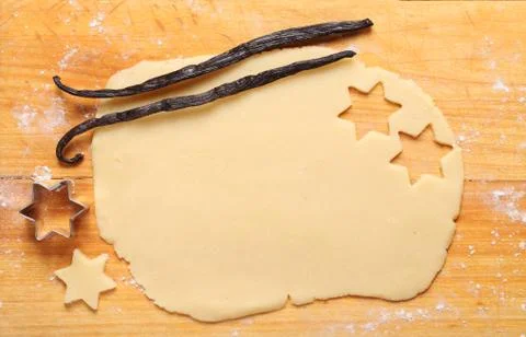 Baking cookies background Stock Photos