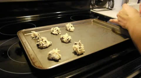 Baking cookies Stock Footage 10724345