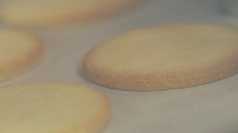 Baking cookies oven timelapse Video stock 42342390