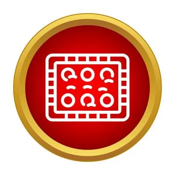 Baking cookies on tray icon for dessert Stock Illustration