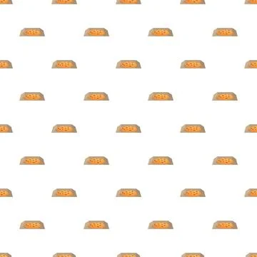 Baking cookies on a tray seamless pattern Stock Illustration