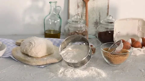 Baking Cooking Ingredients Stock Footage 150008865