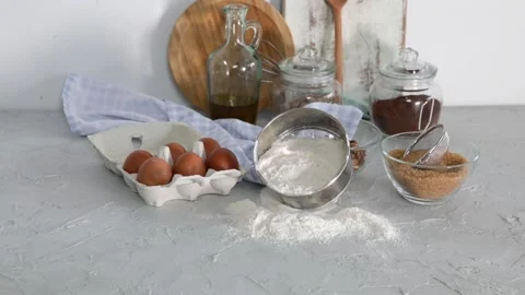 Baking Cooking Ingredients Stock Footage 152603703
