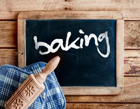 Baking in a country kitchen Stock Photos