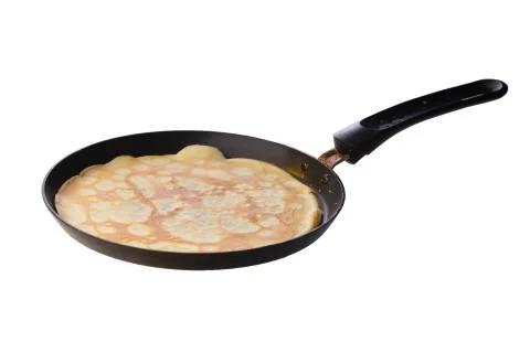 Baking a crepe Stock Photos