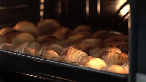 Baking Croissants Stock Footage 317472679
