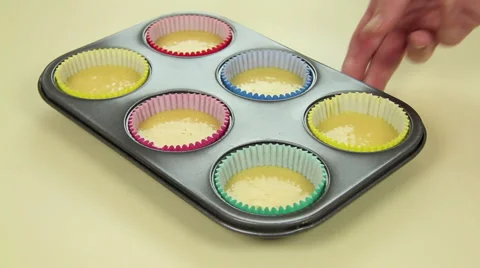 Baking Cup Cakes Stock Footage 1103539