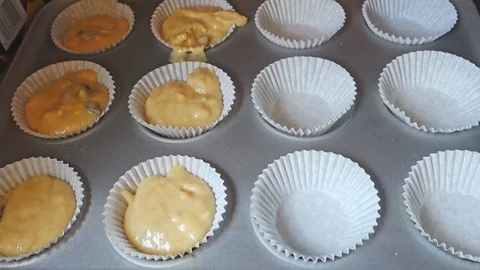 Baking Cupcakes Stock Footage 127315338