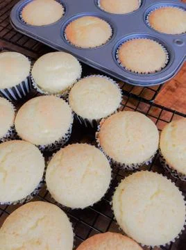 Baking Cupcakes in Progress Stock Photos