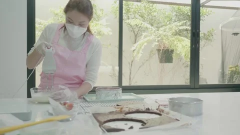 Baking Delights: A Step-by-Step Guide to Homemade Desserts Stock Footage 316074443