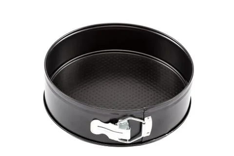 Baking dish cakes on white background. Stock Photos
