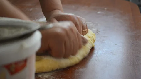 Baking dough. Stock Footage 158474373