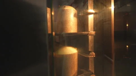 Baking the dough in the oven Stock Footage 157991225