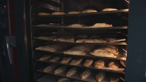 Baking dough in the oven Stock Footage 244733604