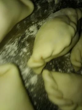 Baking dough photo with different elements Foto stock