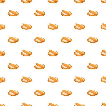 Baking dough with rolling pin pattern Stock Illustration