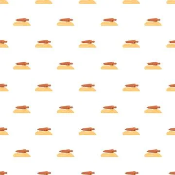 Baking dough with rolling pin seamless pattern Stock Illustration