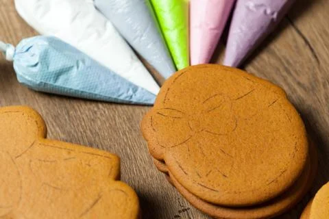 Baking, draw on baking, patterns horizontal photo Foto stock