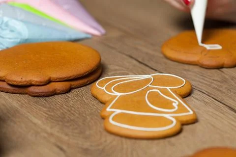 Baking, draw on baking, patterns Foto stock