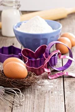 Baking for Easter Stock Photos