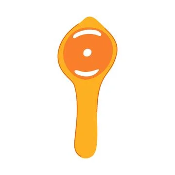 Baking egg separator tool cartoon vector illustration Stock Illustration