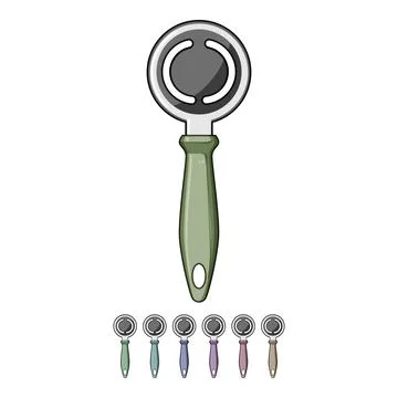 Baking egg separator tool cartoon vector graphic Stock Illustration