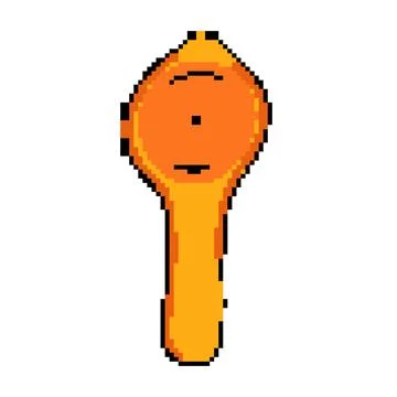 Baking egg separator tool pixel art vector illustration Stock Illustration