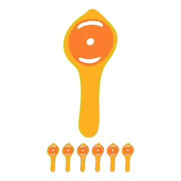 Baking egg separator tool vector cartoon graphic Stock Illustration