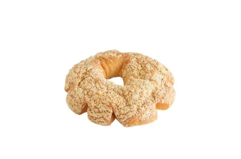 Baking. Figure bun. White isolate Close-up. Stock Photos