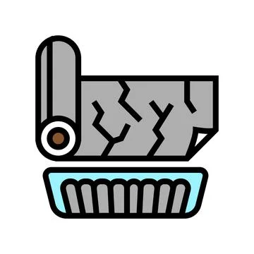 Baking foil color icon vector illustration Stock Illustration