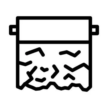 Baking foil line icon vector illustration Stock Illustration