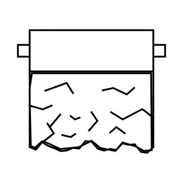 Baking foil line icon vector illustration Stock Illustration