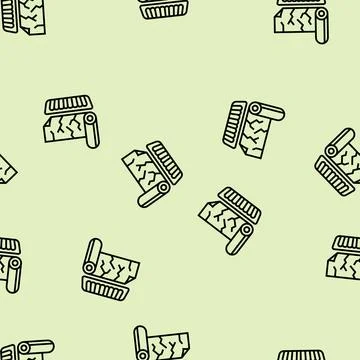 Baking foil line seamless pattern Stock Illustration