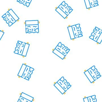 Baking foil vector seamless pattern Stock Illustration