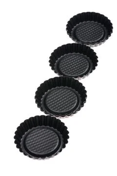 Baking form on white Stock Photos