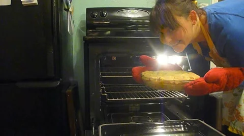 Baking Fresh Apple Pie Stock Footage 10884107