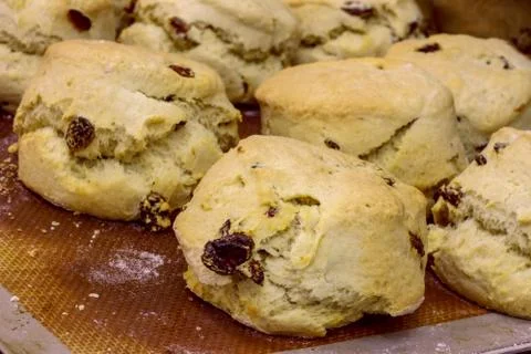 Baking fresh scones Stock Photos