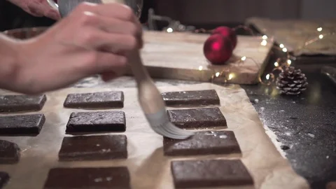 Baking german Printen Stock Footage 98192072