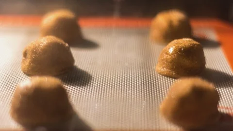 Baking Ginger Molasses Cookies Stock Footage 85866011