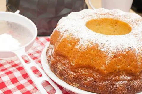 Baking of gugelhupf Stock Photos