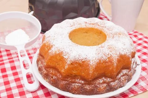 Baking of gugelhupf Stock Photos