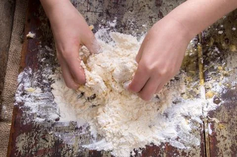 Baking at home Foto stock