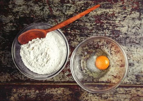 Baking at home, Various baking stuff Foto stock