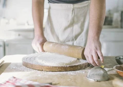 Baking homemade bread Stock-Fotos