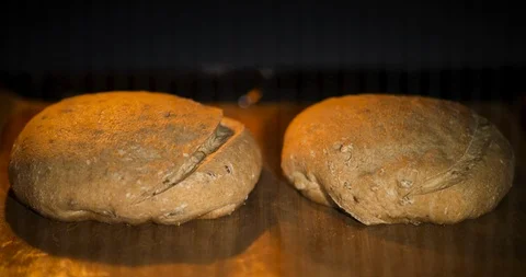Baking homemade bread, time-lapse photography 스톡 동영상 126357291