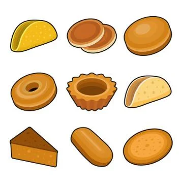 Baking icon set 库存插图